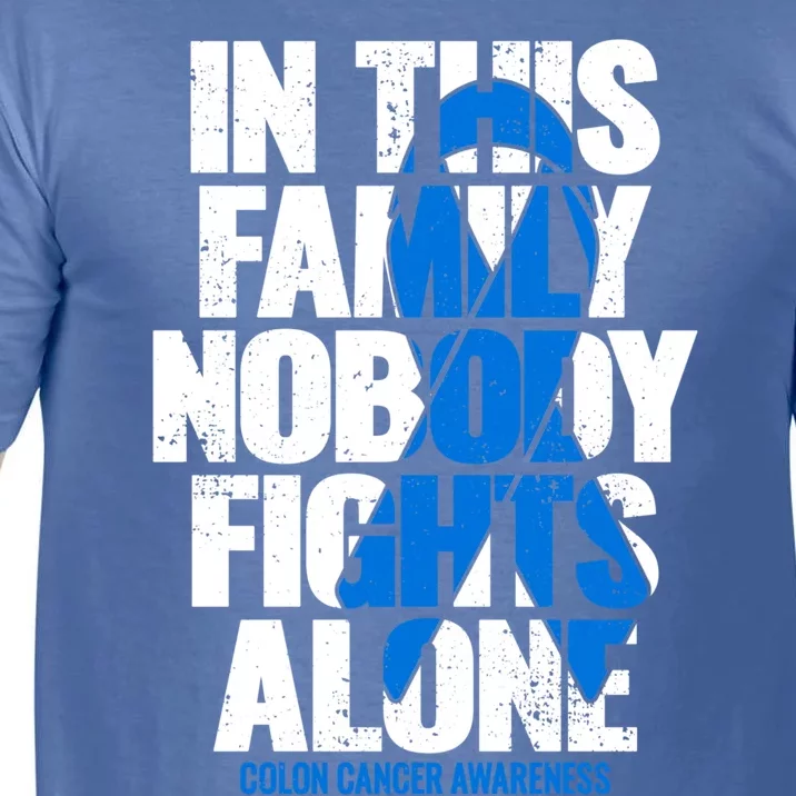 Colon Cancer Awareness Gift Family Colon Cancer Awareness Cool Gift Comfort Colors T-Shirt