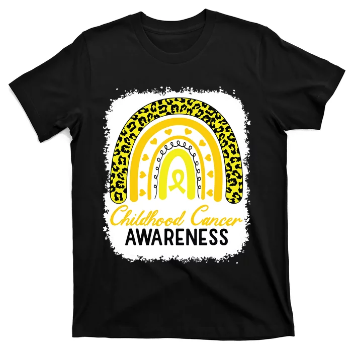 Childhood Cancer Awareness Rainbow Awareness Ribbon T-Shirt