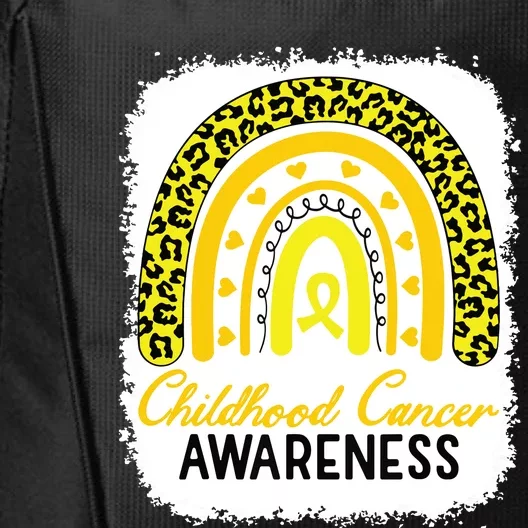 Childhood Cancer Awareness Rainbow Awareness Ribbon City Backpack