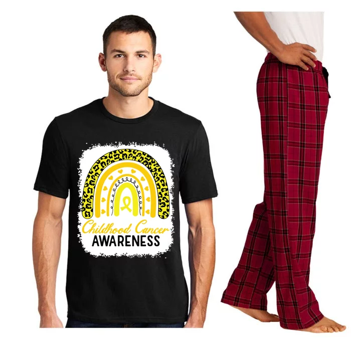 Childhood Cancer Awareness Rainbow Awareness Ribbon Pajama Set