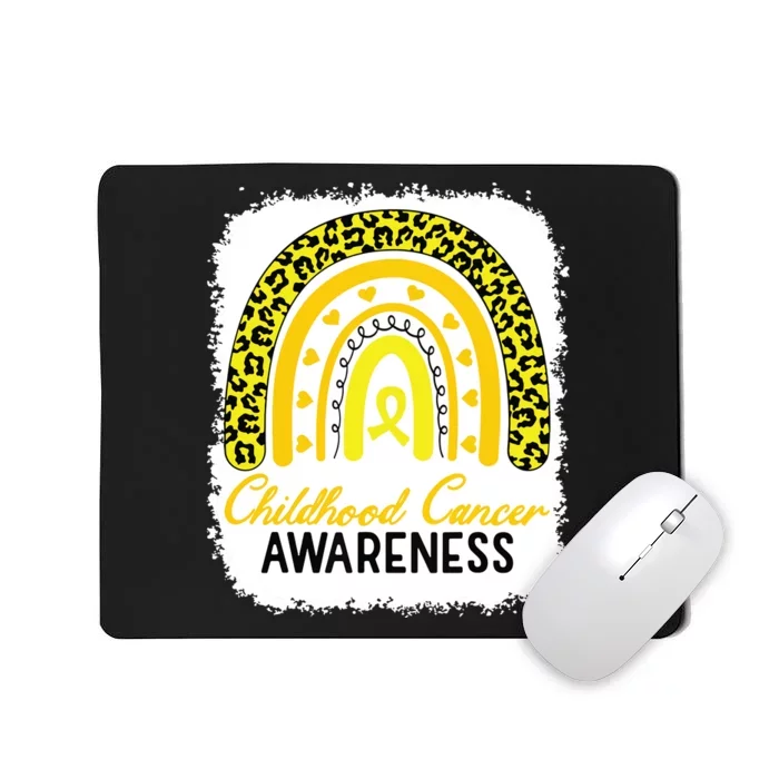 Childhood Cancer Awareness Rainbow Awareness Ribbon Mousepad