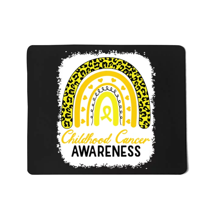 Childhood Cancer Awareness Rainbow Awareness Ribbon Mousepad