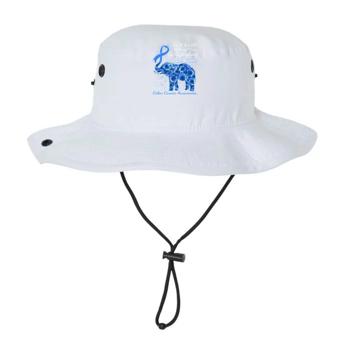 Colon Cancer Awareness Sunflower Elephant Be Kind Gift Legacy Cool Fit Booney Bucket Hat