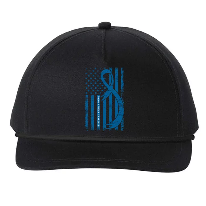 Colon Cancer Awareness T Snapback Five-Panel Rope Hat