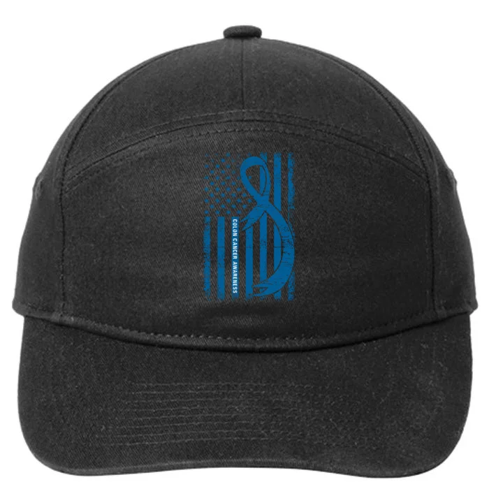 Colon Cancer Awareness T 7-Panel Snapback Hat