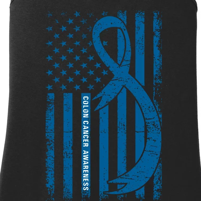 Colon Cancer Awareness T Ladies Essential Tank