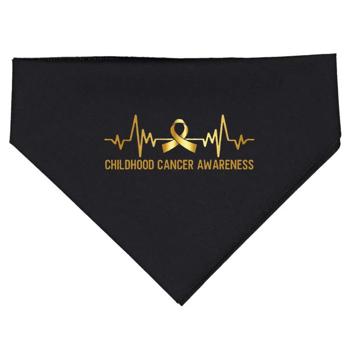 Childhood Cancer Awareness September Cancer USA-Made Doggie Bandana