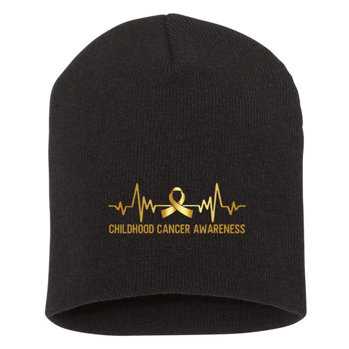 Childhood Cancer Awareness September Cancer Short Acrylic Beanie