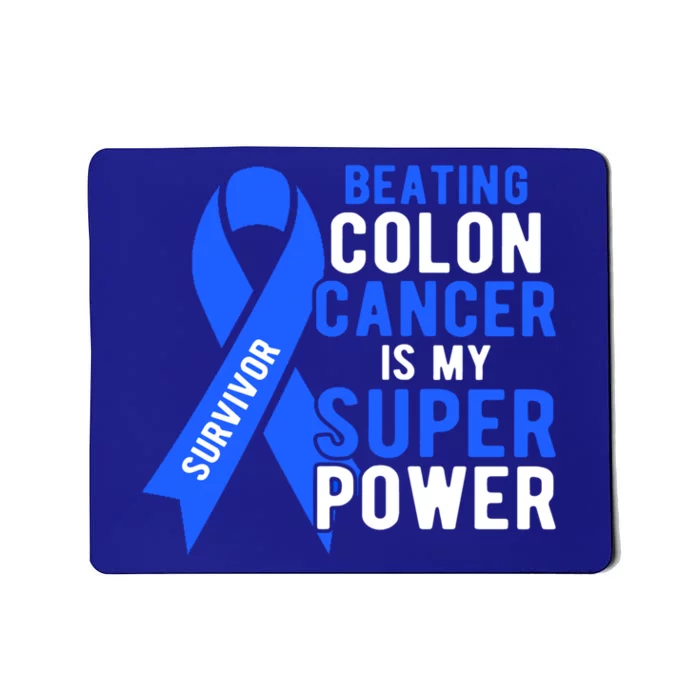 Colon Cancer Awareness Survivor Superpower Gift Mousepad