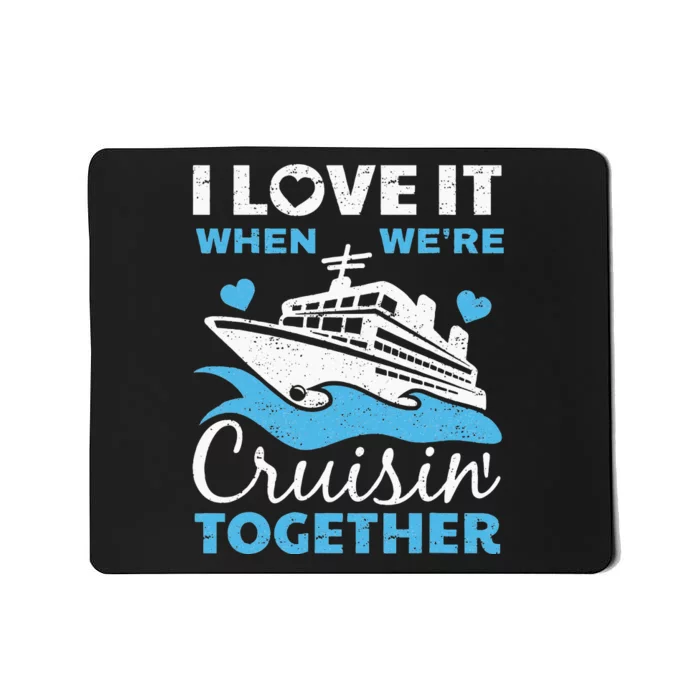 Cool Cruise Art Men Women Cruise Ship Couple Family Vacation Mousepad