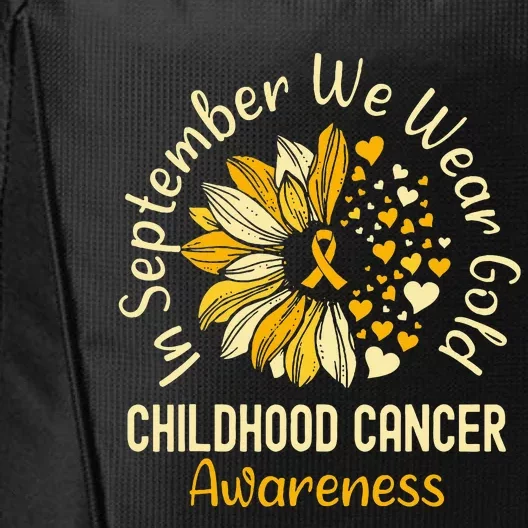 Childhood Cancer Awareness S In September We Wear Gold City Backpack