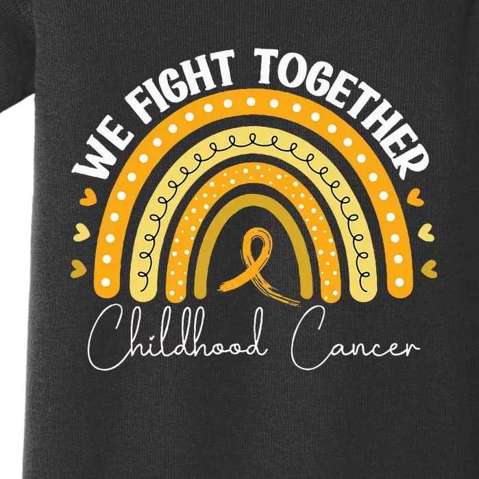 Childhood Cancer Awareness Gold Ribbon Baby Bodysuit