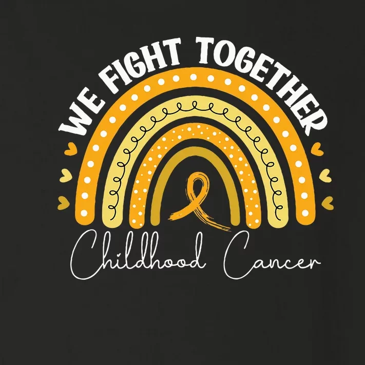 Childhood Cancer Awareness Gold Ribbon Toddler Long Sleeve Shirt