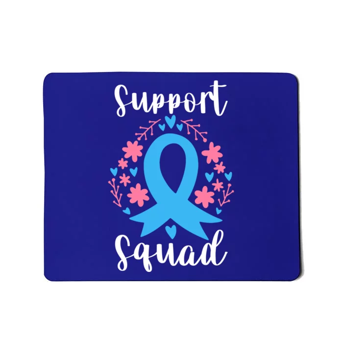 Colon Cancer Awareness Blue Ribbon Support Squad Gift Mousepad