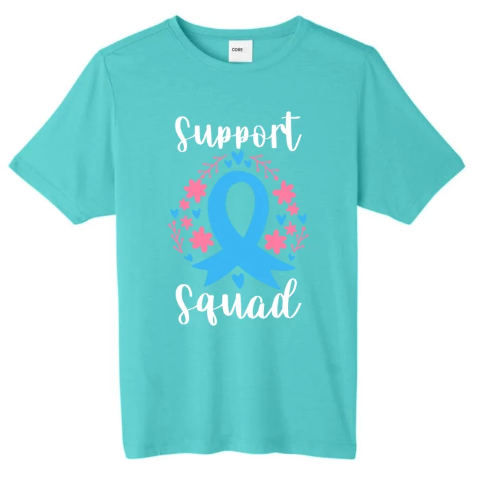 Colon Cancer Awareness Blue Ribbon Support Squad Gift ChromaSoft Performance T-Shirt