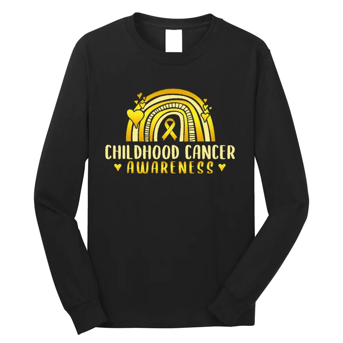 Childhood Cancer Awareness Warrior Long Sleeve Shirt