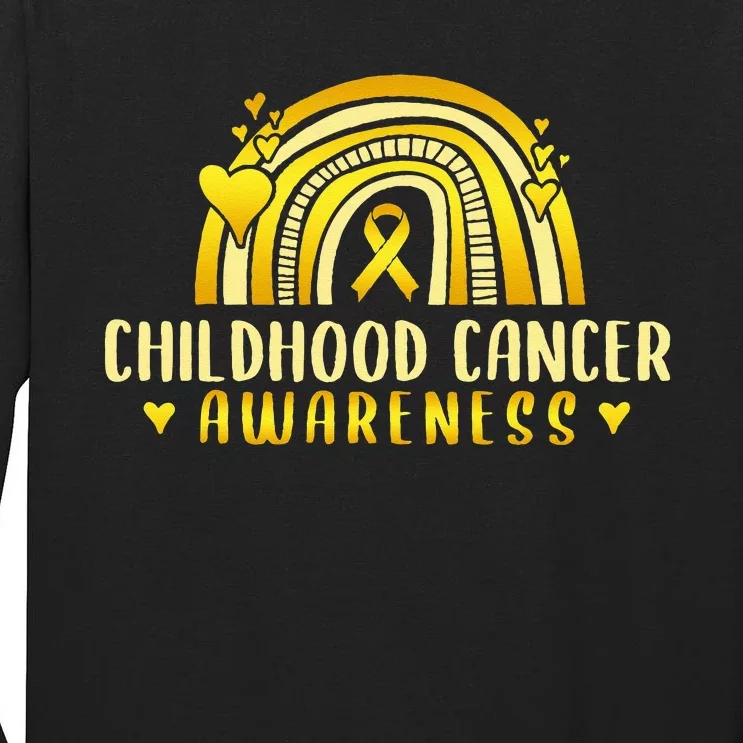 Childhood Cancer Awareness Warrior Tall Long Sleeve T-Shirt