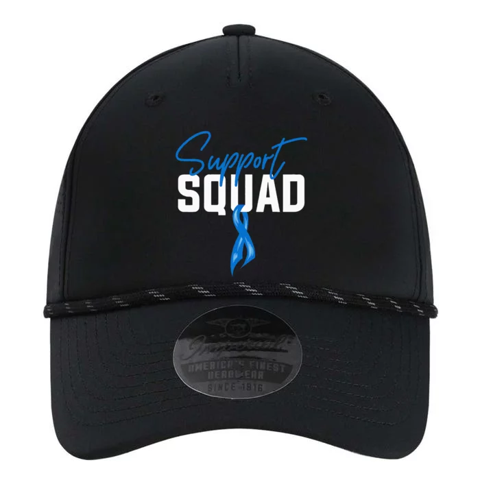 Colon Cancer Awareness Support Squad Blue Ribbon Performance The Dyno Cap