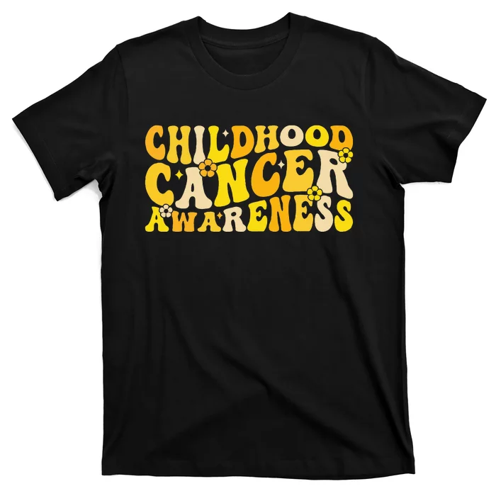 Childhood Cancer Awareness Rainbow Awareness Ribbon T-Shirt