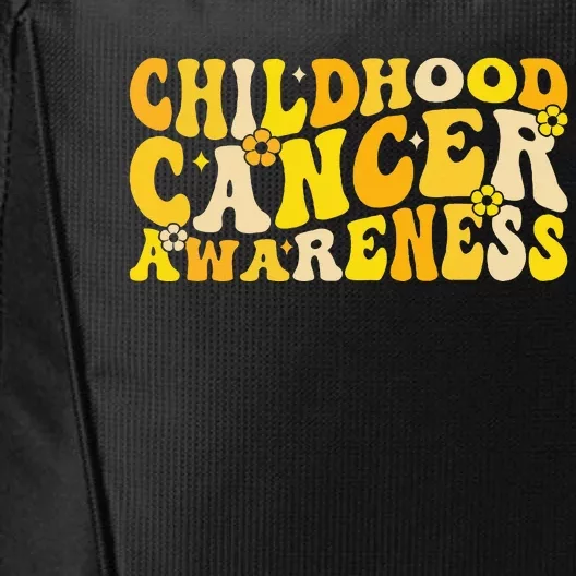 Childhood Cancer Awareness Rainbow Awareness Ribbon City Backpack