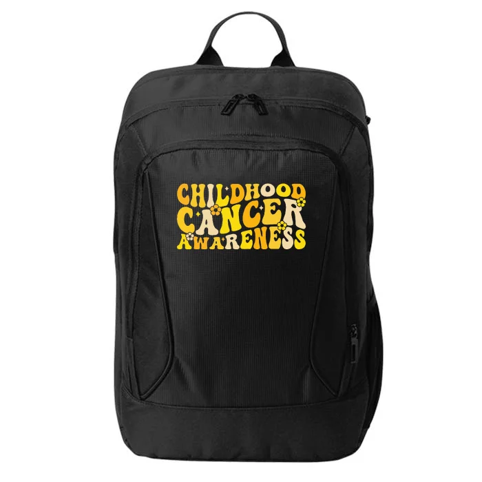 Childhood Cancer Awareness Rainbow Awareness Ribbon City Backpack