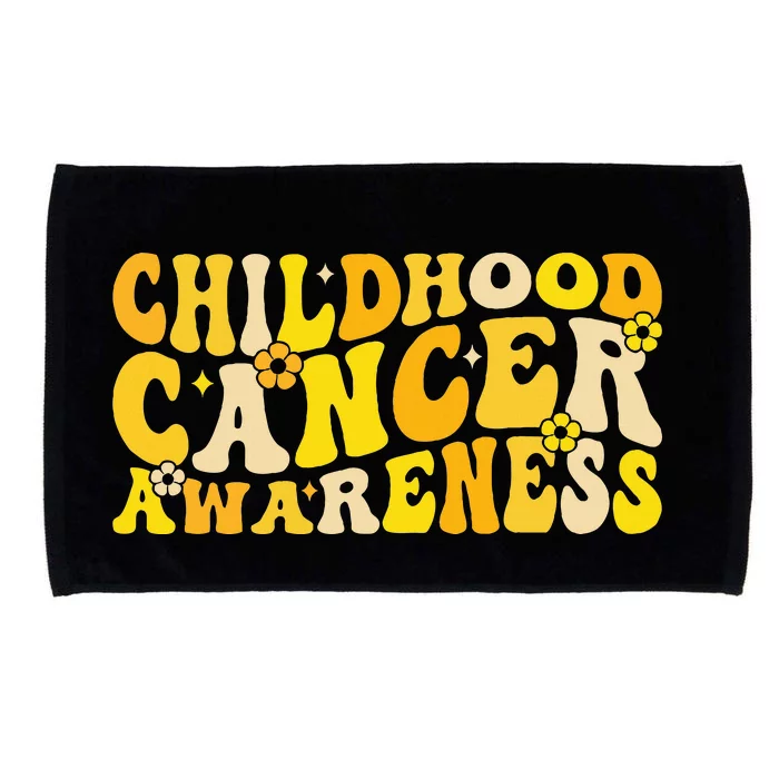 Childhood Cancer Awareness Rainbow Awareness Ribbon Microfiber Hand Towel