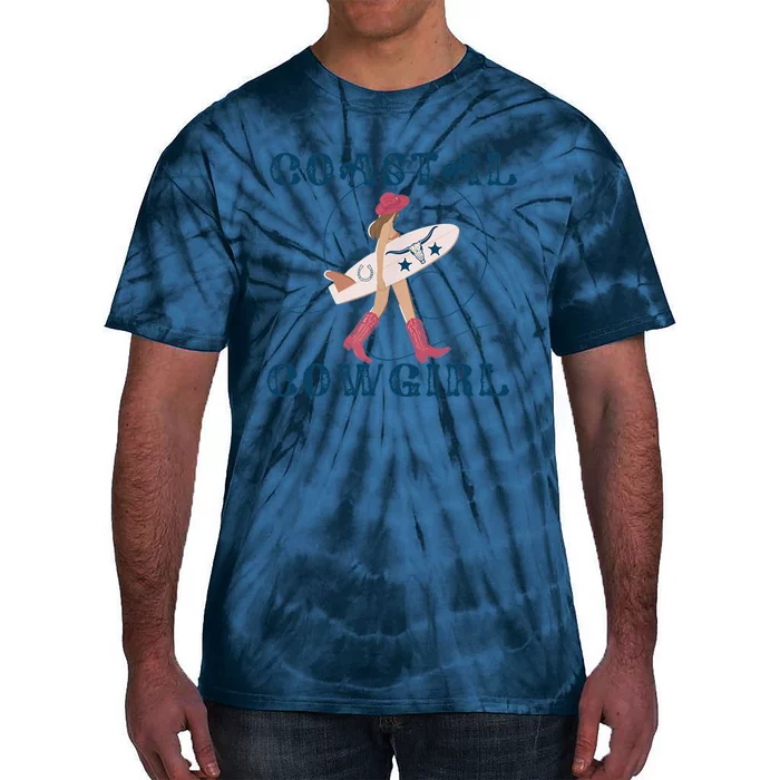 Coastal Cowgirl Aesthetic Cowgirl Surf Beach Cowgirl Outfit Tie-Dye T-Shirt