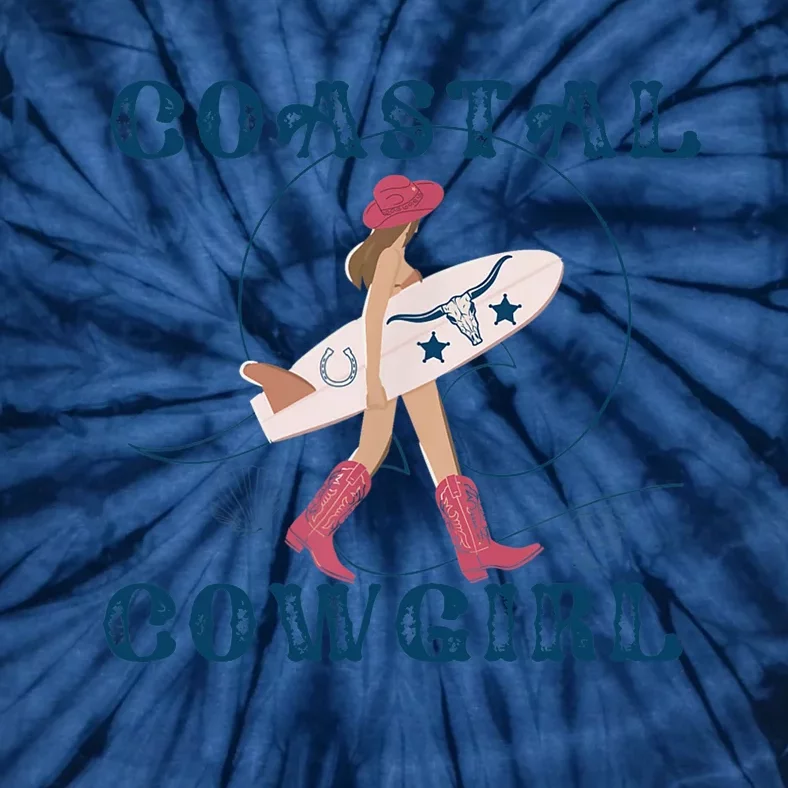 Coastal Cowgirl Aesthetic Cowgirl Surf Beach Cowgirl Outfit Tie-Dye T-Shirt