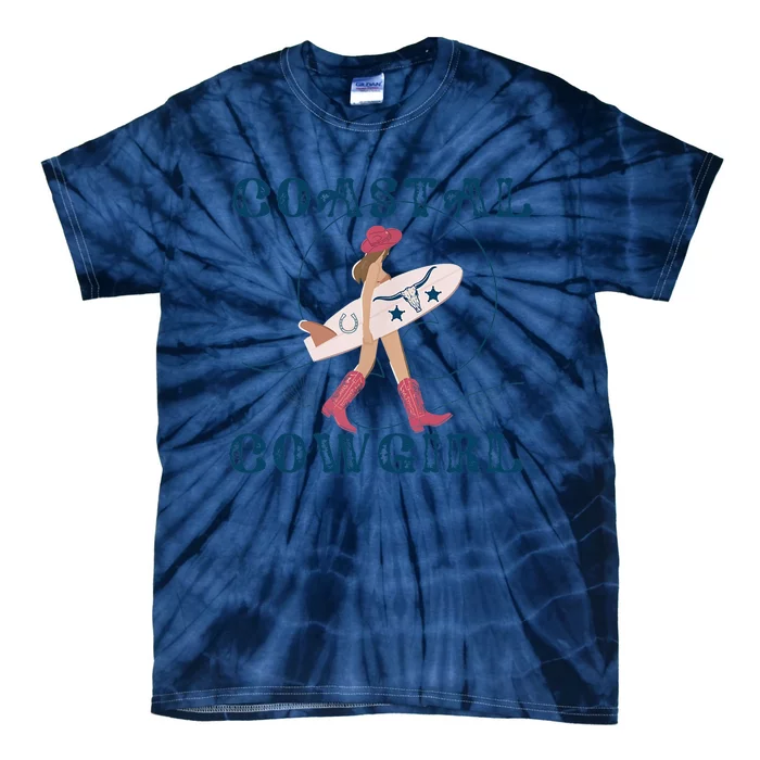 Coastal Cowgirl Aesthetic Cowgirl Surf Beach Cowgirl Outfit Tie-Dye T-Shirt