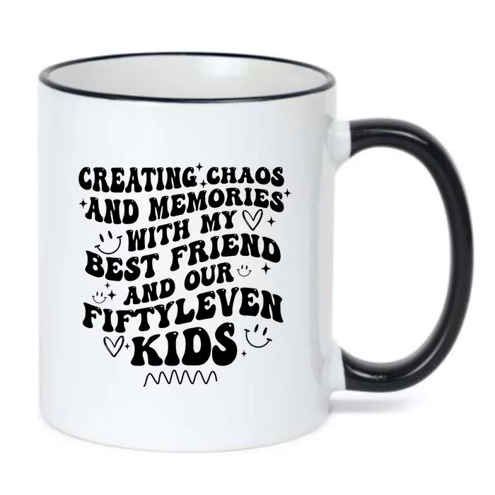 Creating Chaos And Memories With My Best Friend Black Color Changing Mug