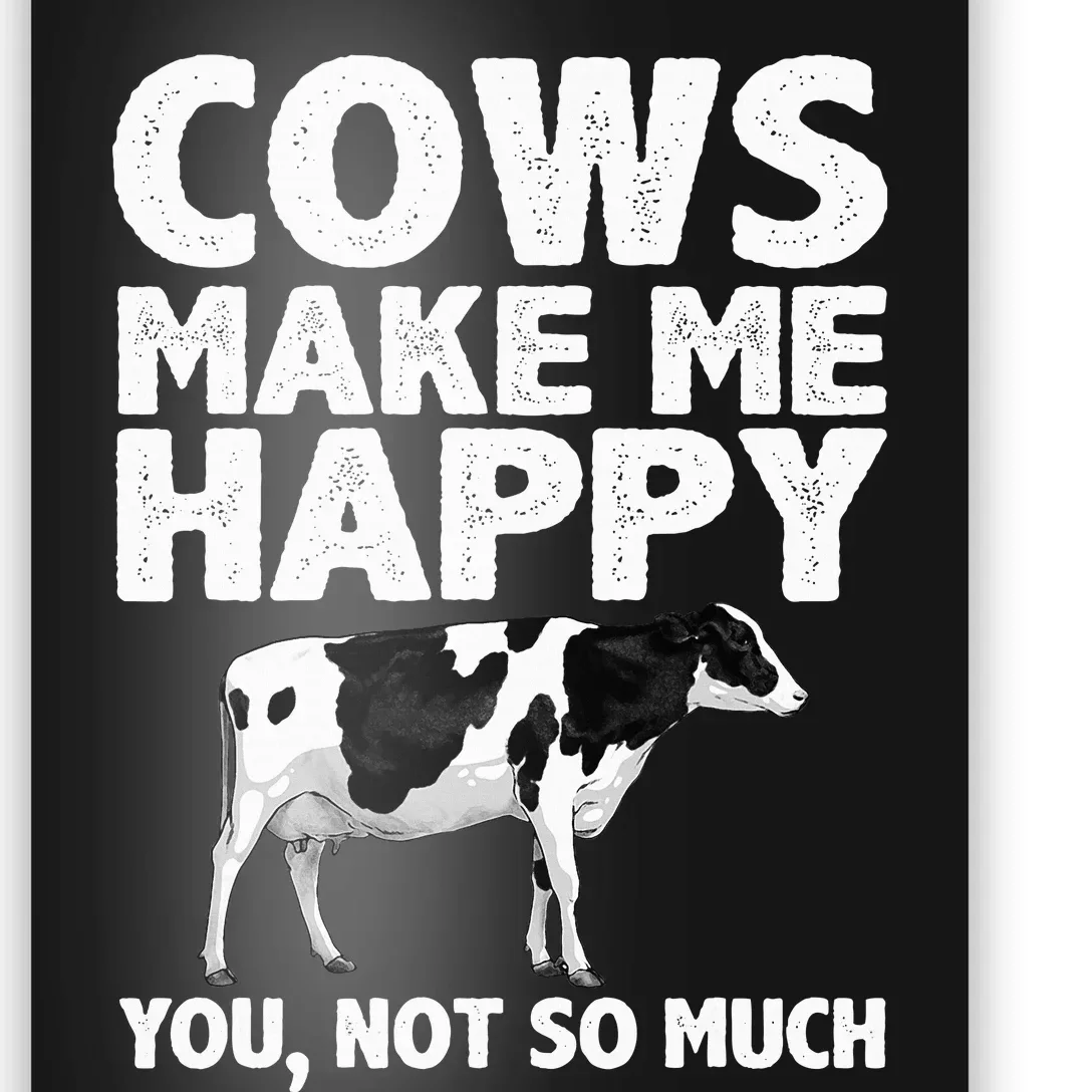 Cool Cow Art For Cow Farmer Dairy Cows Farm Animal Poster