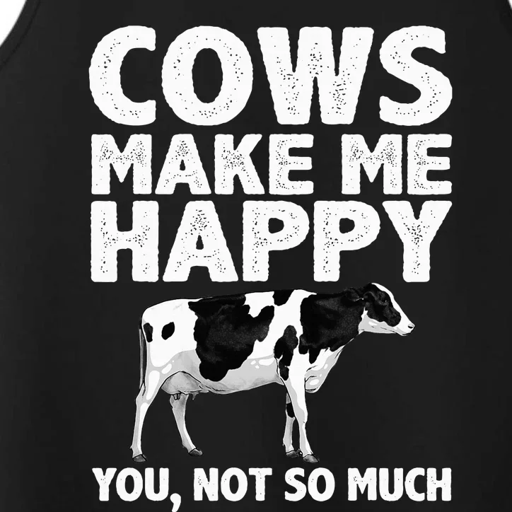 Cool Cow Art For Cow Farmer Dairy Cows Farm Animal Performance Tank