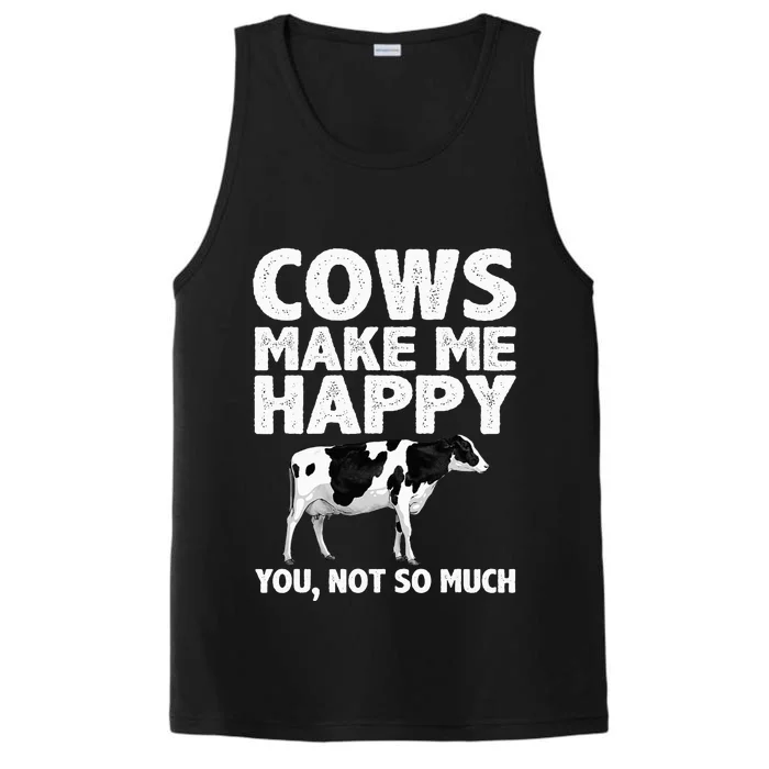 Cool Cow Art For Cow Farmer Dairy Cows Farm Animal Performance Tank