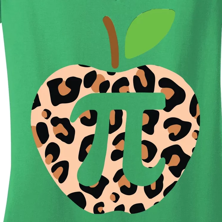 Cool Camo Apple Pi Women's V-Neck T-Shirt