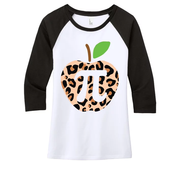 Cool Camo Apple Pi Women's Tri-Blend 3/4-Sleeve Raglan Shirt