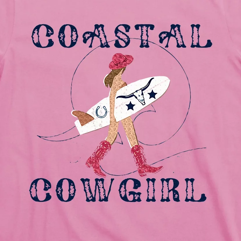 Coastal Cowgirl Aesthetic Cowgirl Surf Beach Cowgirls Outfit T-Shirt