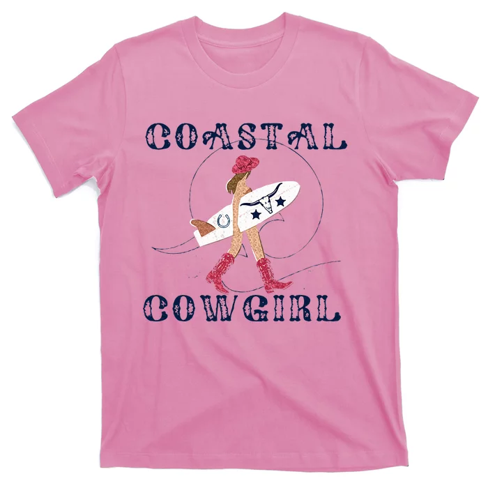 Coastal Cowgirl Aesthetic Cowgirl Surf Beach Cowgirls Outfit T-Shirt