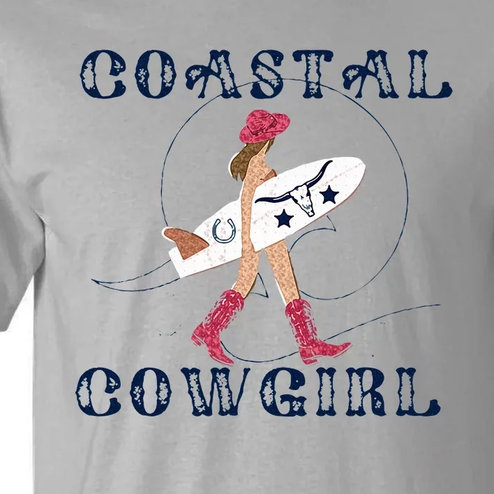 Coastal Cowgirl Aesthetic Cowgirl Surf Beach Cowgirls Outfit Tall T-Shirt