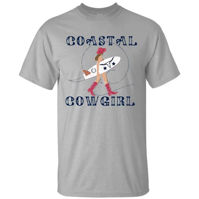 Coastal Cowgirl Aesthetic Cowgirl Surf Beach Cowgirls Outfit Tall T-Shirt