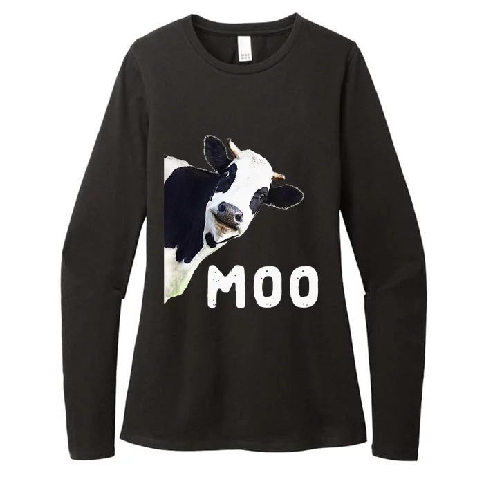 Cool Cow Art For Cow Farmer Dairy Cows Womens CVC Long Sleeve Shirt