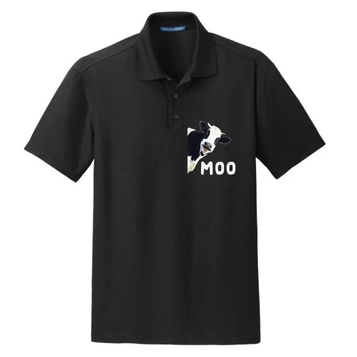 Cool Cow Art For Cow Farmer Dairy Cows Dry Zone Grid Performance Polo