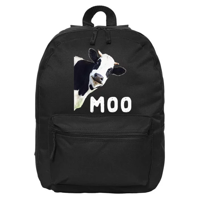 Cool Cow Art For Cow Farmer Dairy Cows 16 in Basic Backpack