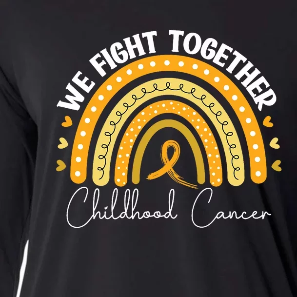 Childhood Cancer Awareness Gold Ribbon Cooling Performance Long Sleeve Crew