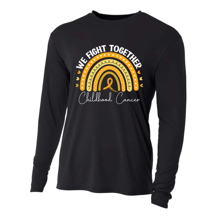 Childhood Cancer Awareness Gold Ribbon Cooling Performance Long Sleeve Crew