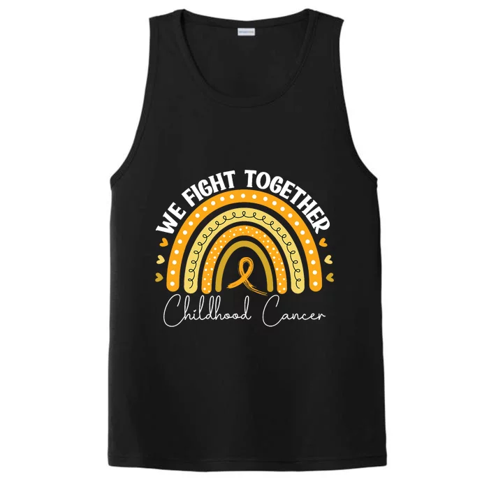 Childhood Cancer Awareness Gold Ribbon Performance Tank