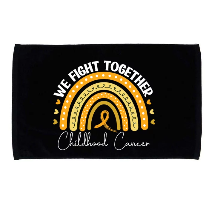 Childhood Cancer Awareness Gold Ribbon Microfiber Hand Towel