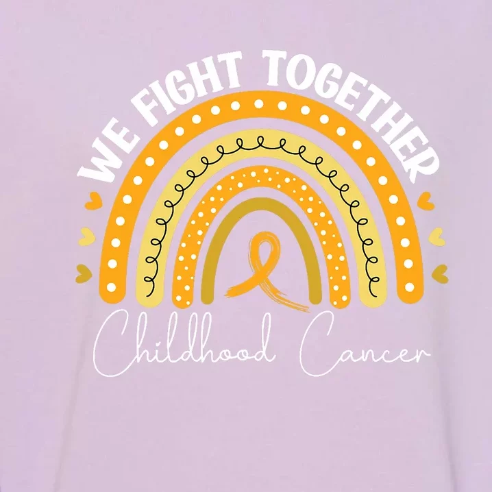 Childhood Cancer Awareness Gold Ribbon Garment-Dyed Sweatshirt