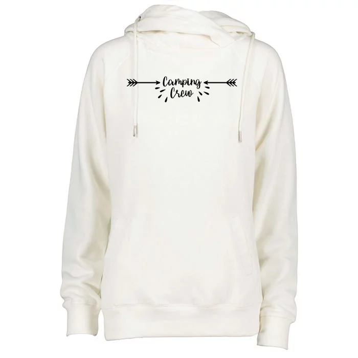 Camping Crew Arrow Womens Funnel Neck Pullover Hood