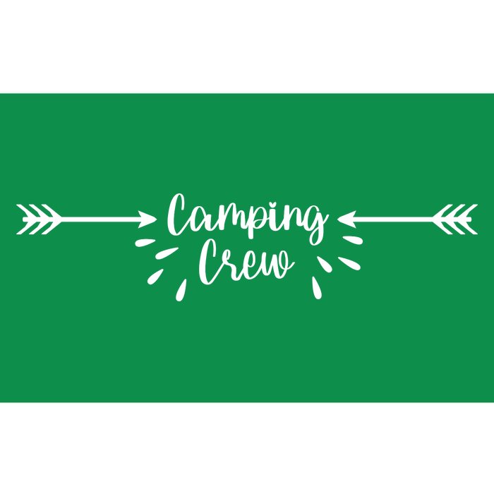 Camping Crew Arrow Bumper Sticker