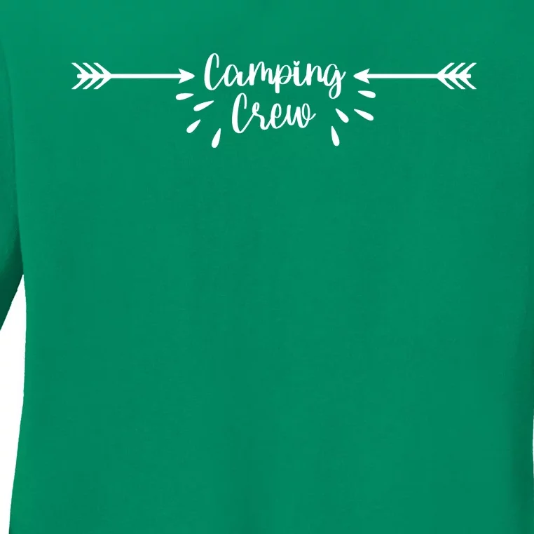 Camping Crew Arrow Ladies Long Sleeve Shirt